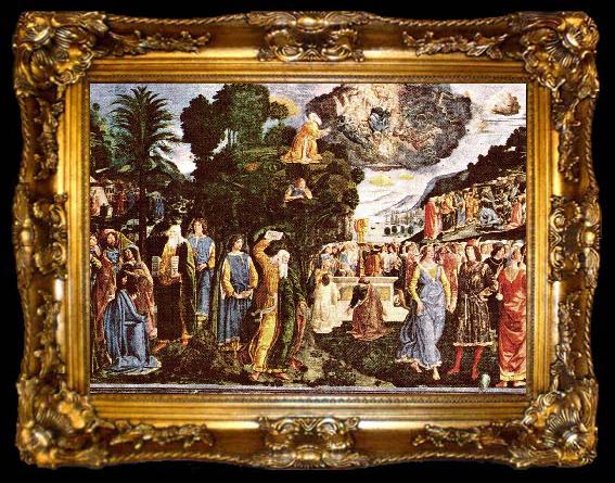 framed  Piero di Cosimo Moses and the Tables of Law, ta009-2